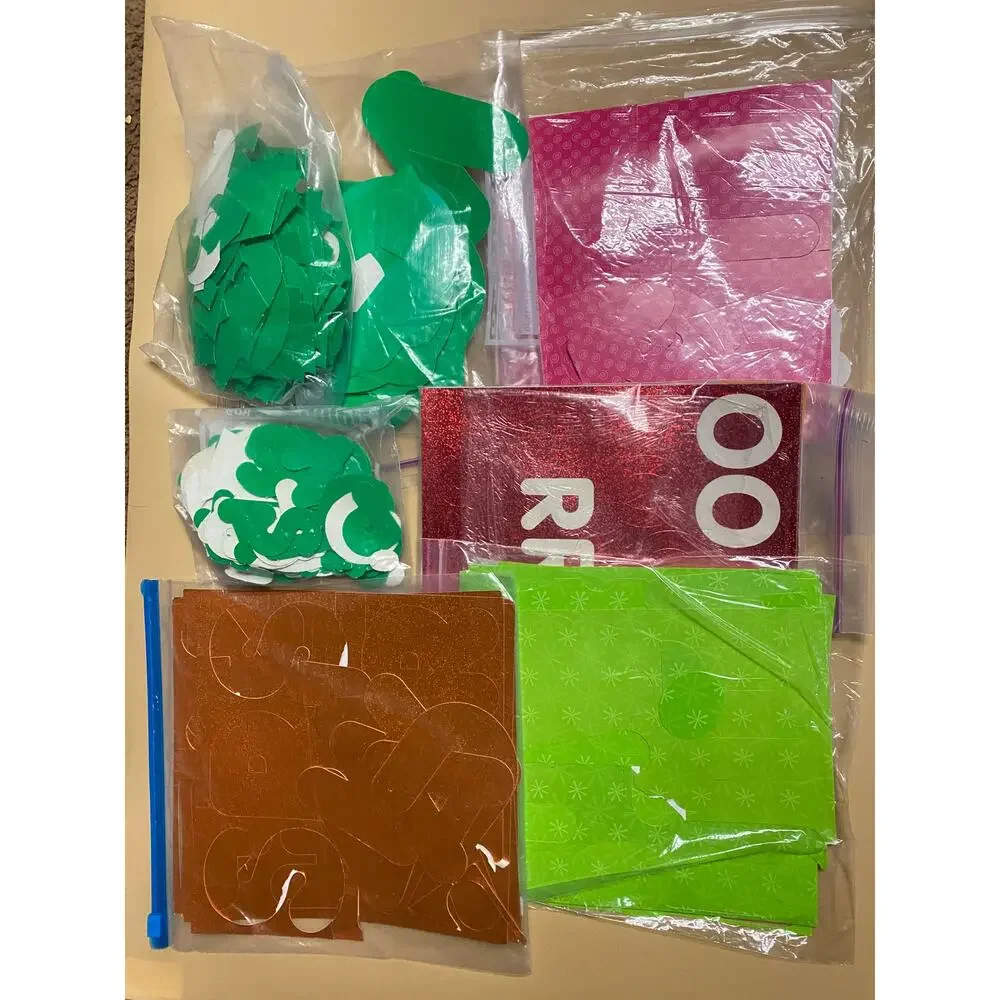 LARGE Techer's Bundle Die-Cut Letters Multicolored Corkboard Letter Number